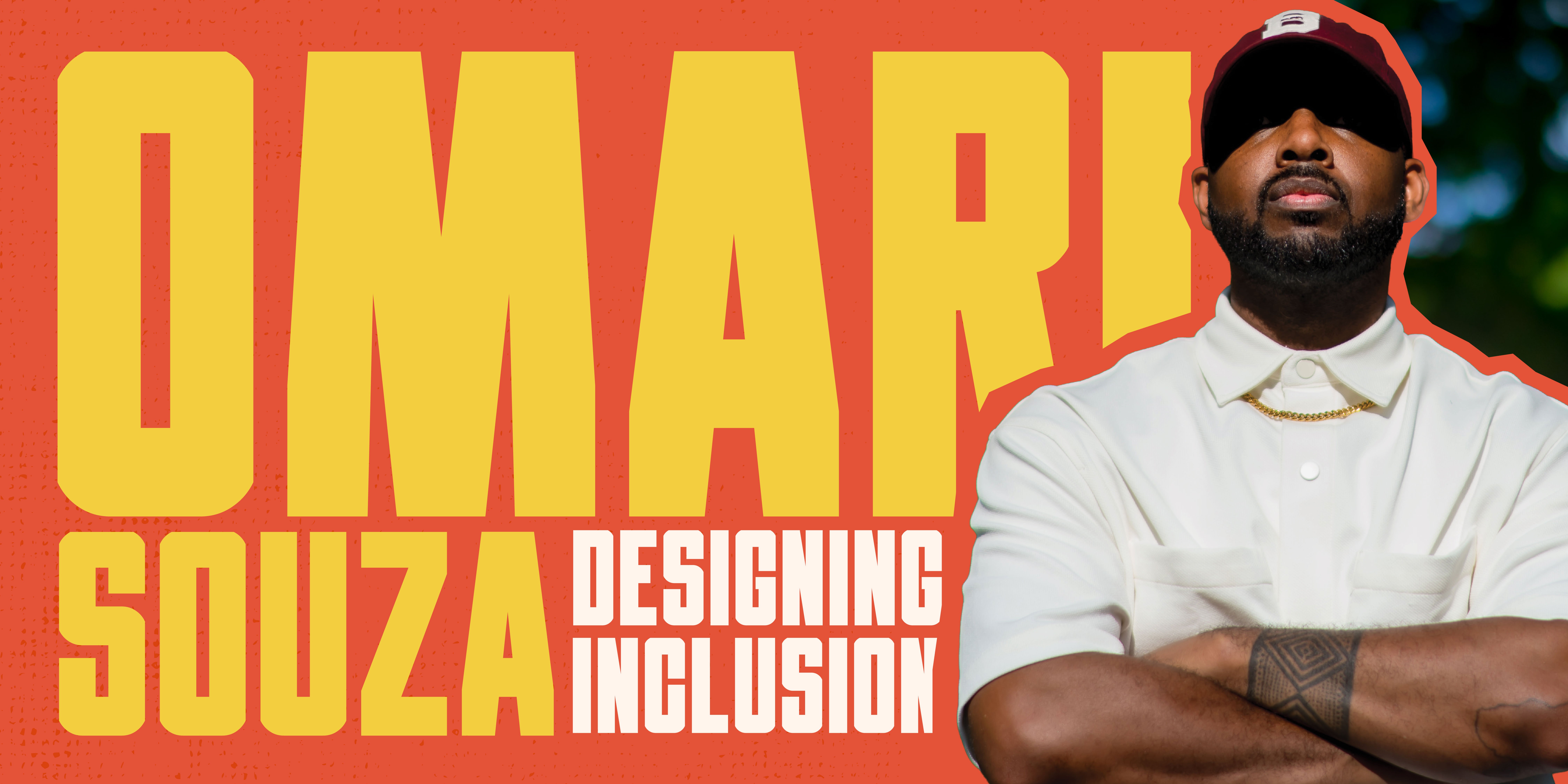 Promotional graphic for Omari Souza's talk with All Those Creative