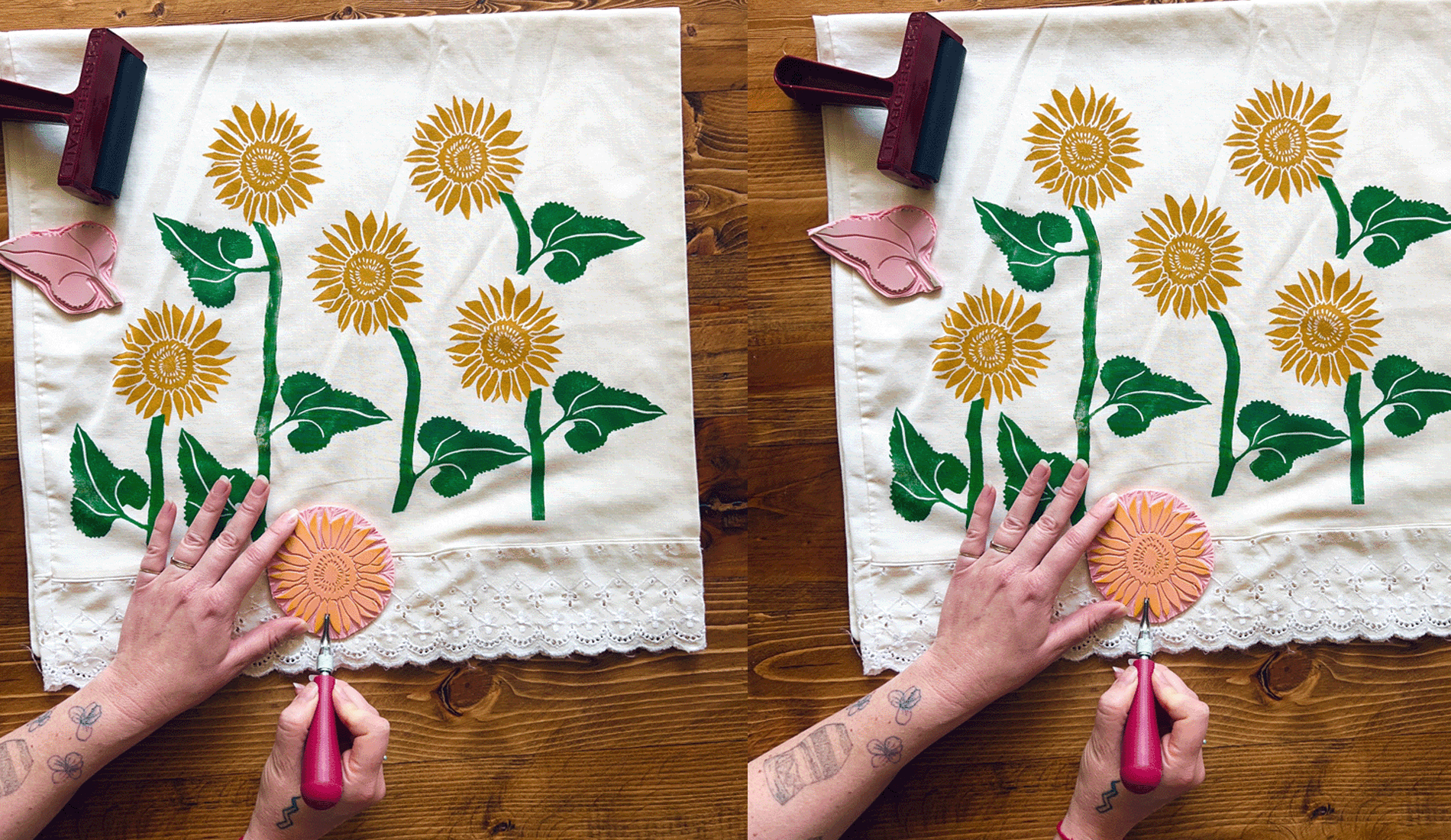 Block It Out! Blockprinting on Fabric