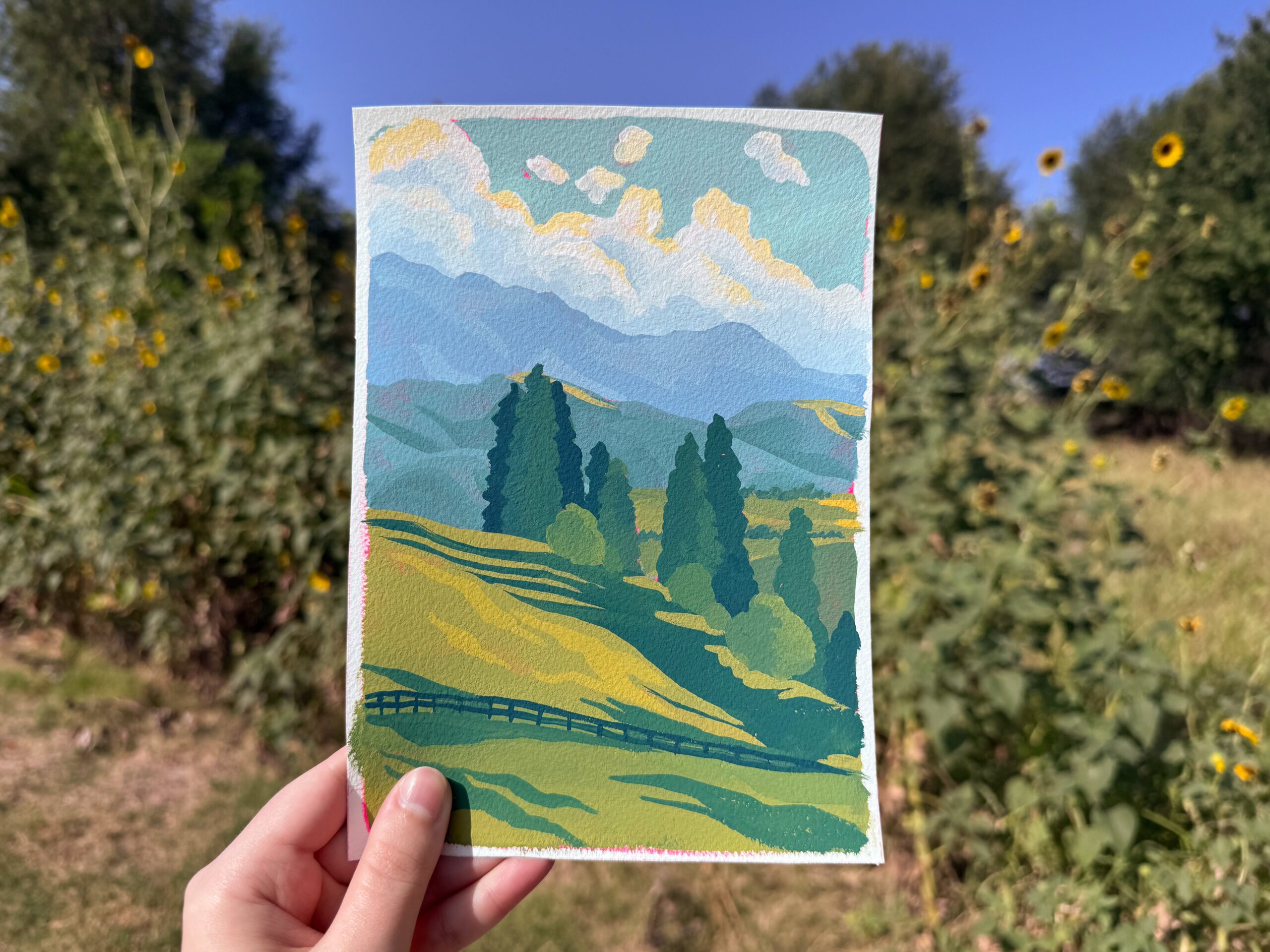 Landscapes in Gouache