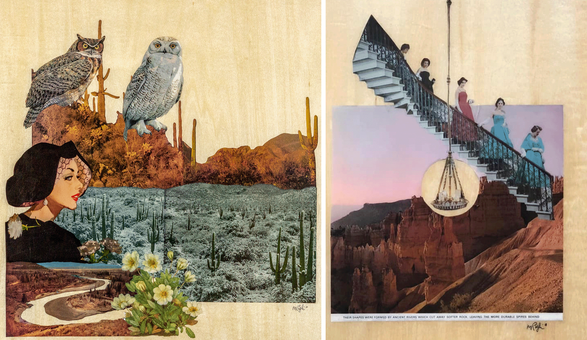 Vintage Collage with Resin