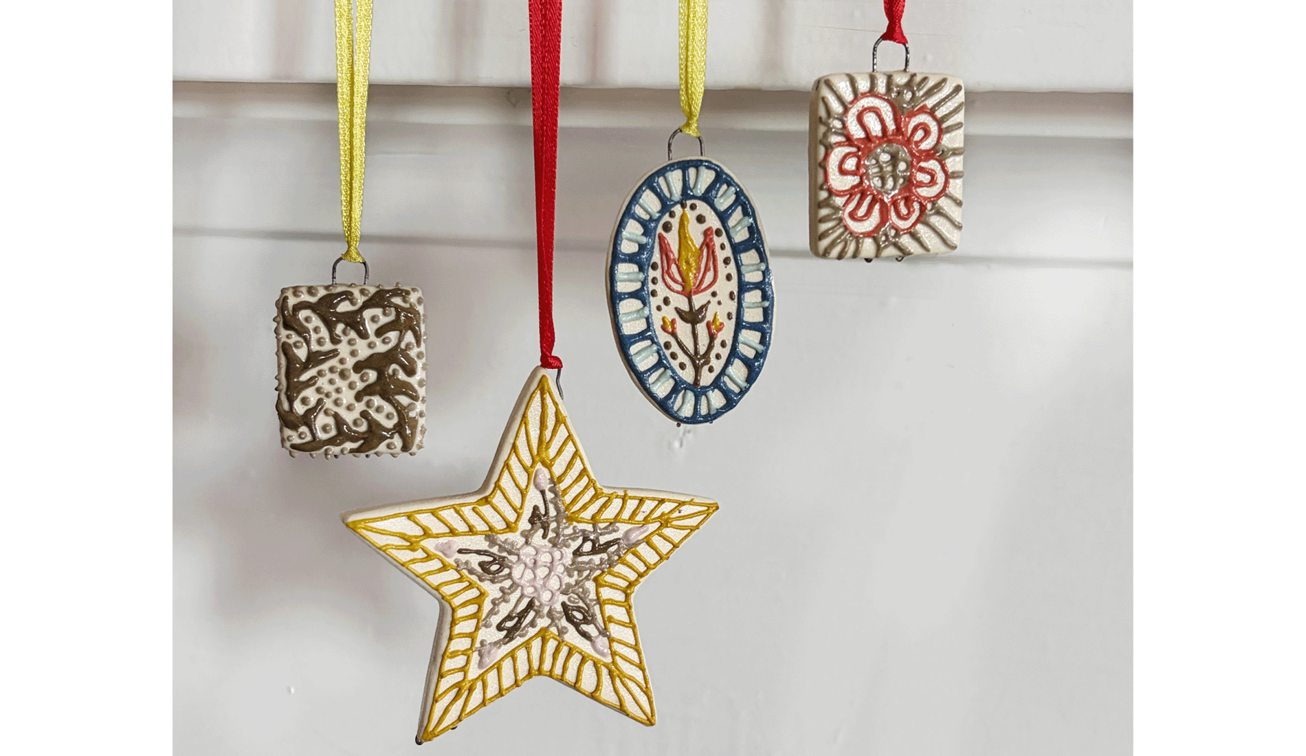 Ceramic Holiday Ornaments!